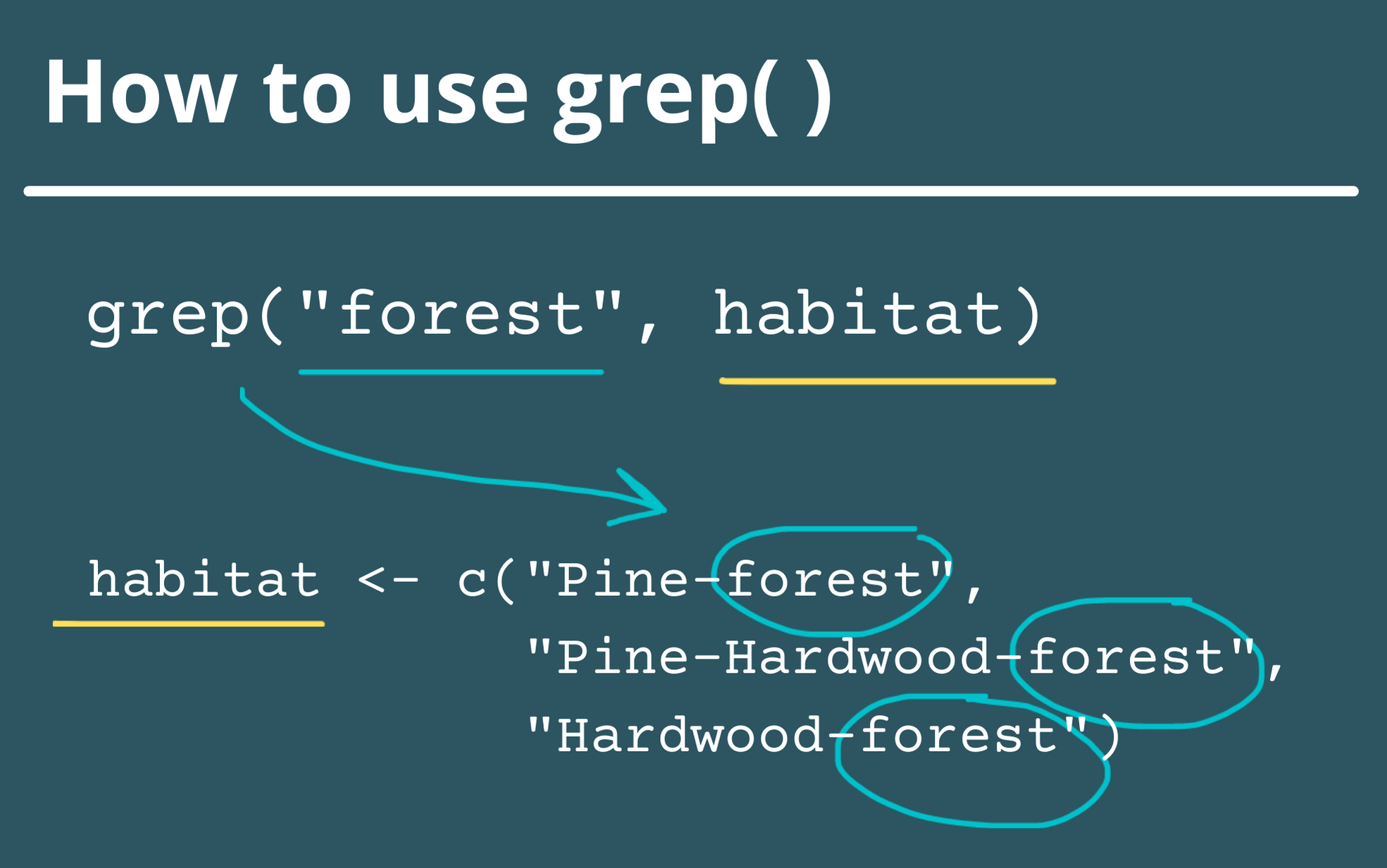 Search Through Your Ecological Data With The grep Function R for 